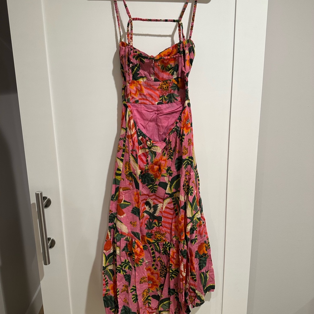 Farm Rio Medium Floral Pink Maxi Dress - Picture 2 of 5